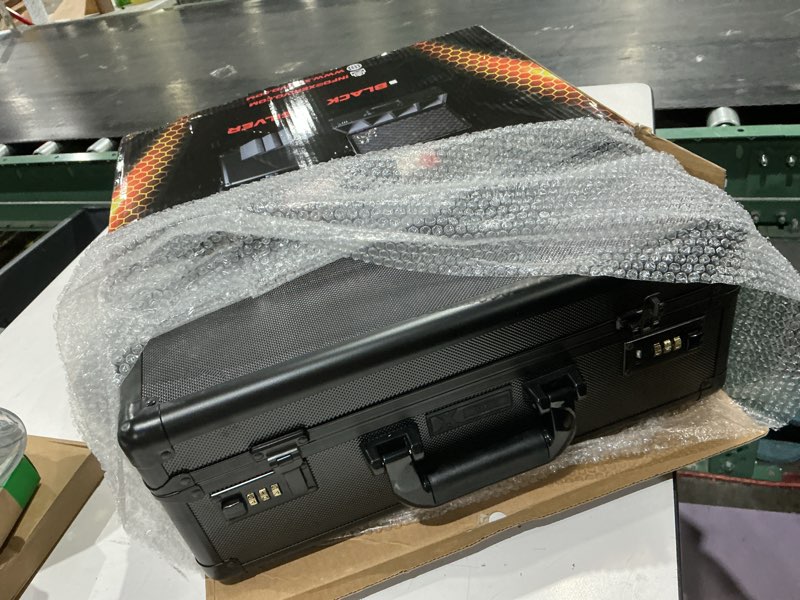 Condition photo showing As Is for graded card storage box - lockable psa slab case for graded cards, baseball and sports card case, baseball storage box holds 160 slabs or 640 toploaders fits bgs sgc, fits popular trading cards black holds 160 card slabs