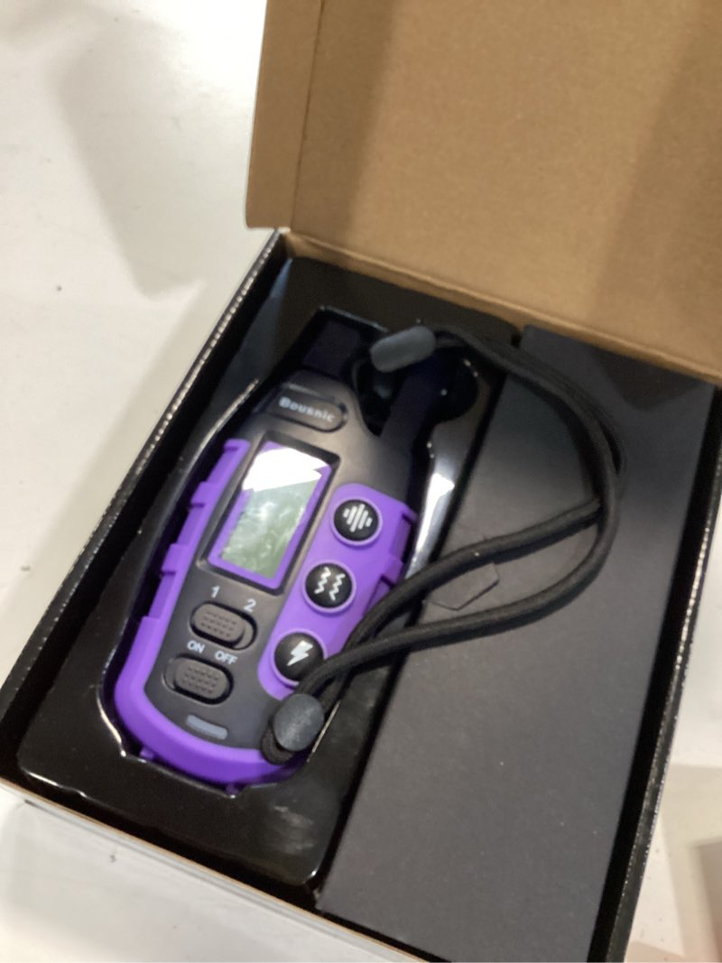 Condition photo showing Good Condition for bousnic dog shock collar - 3300ft training collar with remote for 5-120lbs small medium large dogs rechargeable waterproof e collar with beep (1-8), shake(1-16), safe shock(1-99) modes (lightpurple)
