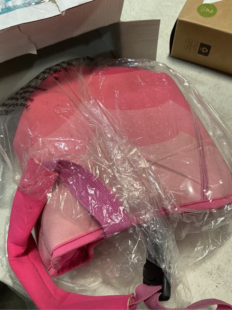 Condition photo showing Good Condition for toddler swim vest for kids 18 months to 7 years - neoprene swim training vest with adjustable safety strap, pool swim trainer for boys & girls learning to swim, blue pink small medium large pink small(18 months-2 years/20-28 lbs )