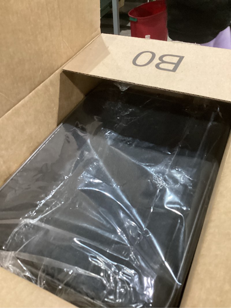 Condition photo showing Good Condition for Small Wig Travel Box with Top Handle, Shoulder Strap & Double Zipper, Carrying Case with Removable Head-Holding Base - Black & Orange - by Adolfo Design Small Black and Orange