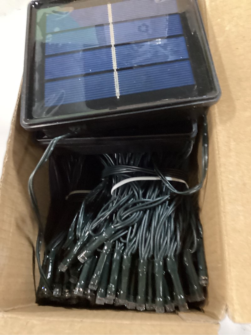 Condition photo showing New/Like New for jmexsuss 2 pack solar string lights outdoor waterproof, total 400 led 151ft solar christmas lights outdoor, 8 modes solar powered string lights for outside patio yard tree decorations, warm white warm white 200led*2
