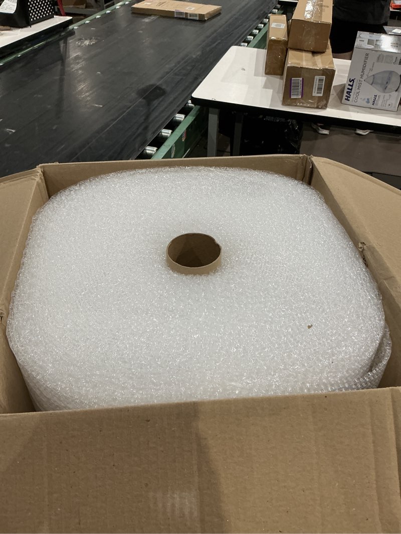 Condition photo showing As Is for cushioning perforated 12 bubble rolls small, clear.