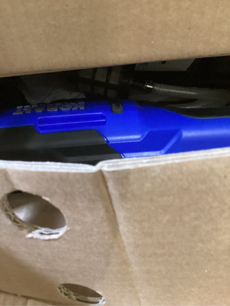 Condition photo showing As Is for kobalt 700-psi 0.8-gpm cold water battery outdoor power cleaner with 1 spray tips