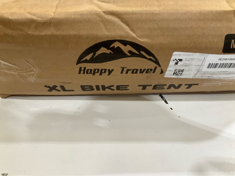 Condition photo showing New/Like New for Happy Travel Bike Storage Shed Tent, Waterproof Portable Bicycle Cover with 30% More Top Storage Space for 2/3/4/5 Bikes,Clips Easy Setup Outdoor Sheds Shelter for Motorcycle, Garden Tools, Lawn Mower STD-S2 for 2 Bikes-Black