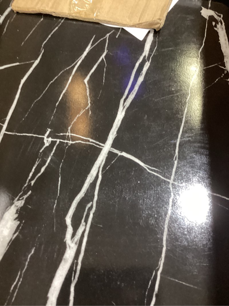 Condition photo showing New/Like New for wall mounted folding table, floating desk for wall small spaces, fold down table for home laundry room,office computer workstation,study work bench, kitchen dining (balck 27.6\"×15.7\") 27.6 × 15.7 in black