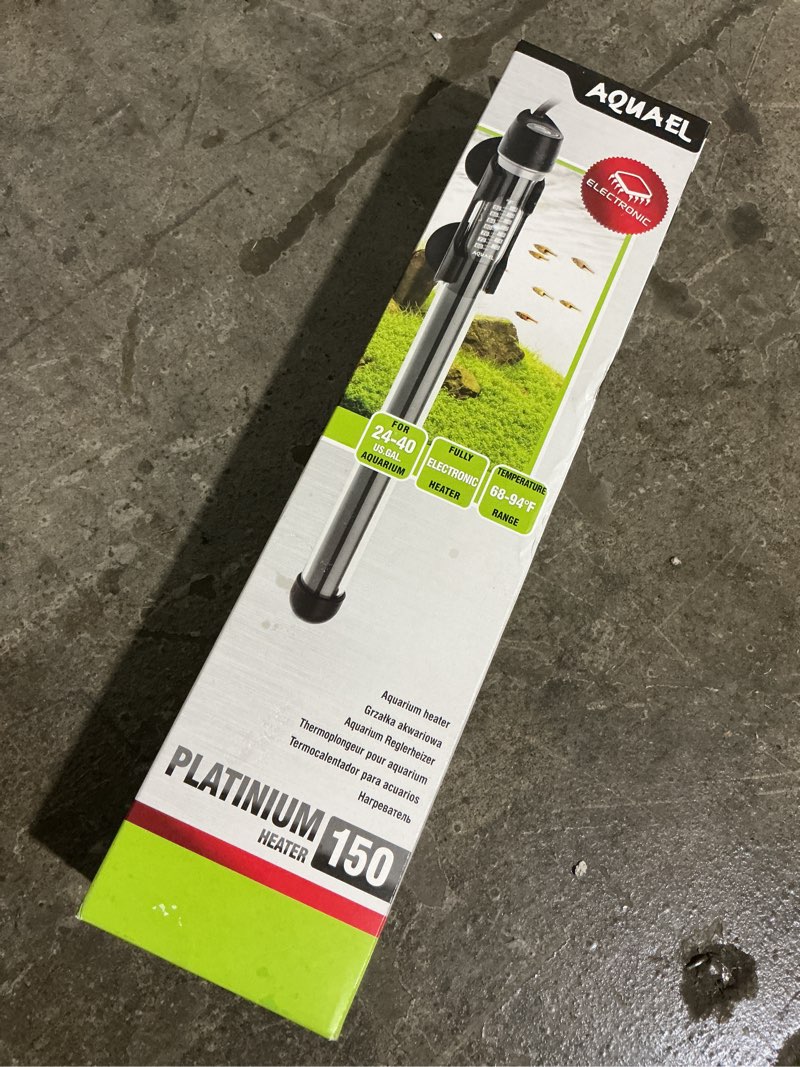 Condition photo showing New/Like New for Aquael Platinium Aquarium Heater for Freshwater & Saltwater Aquariums - 150 Watt  24-40 Gallons