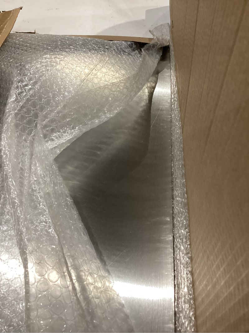 Condition photo showing Good Condition for (extra large,23.6"lx 19.3"w) 304 stainless steel chopping board, cutting board for meat vegetable fruit fish cheese, easy to clean extra large - 23.6"l x 19.3"w