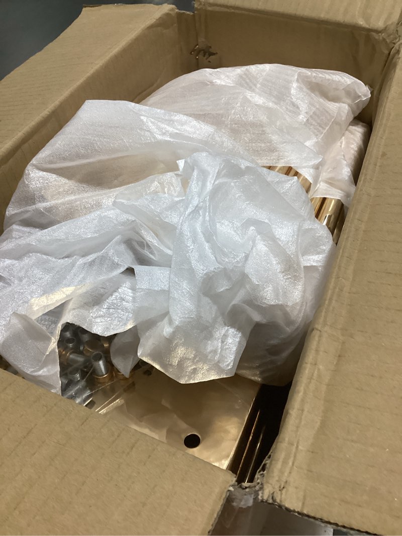 Condition photo showing As Is for 10 pcs wedding flower stand metal vase stand with plates gold floor metal column gold rectangular 7.87" x 7.8 7"x 31.5" flower display stands table flower stands for wedding party events table decor (31.5 inch tall)