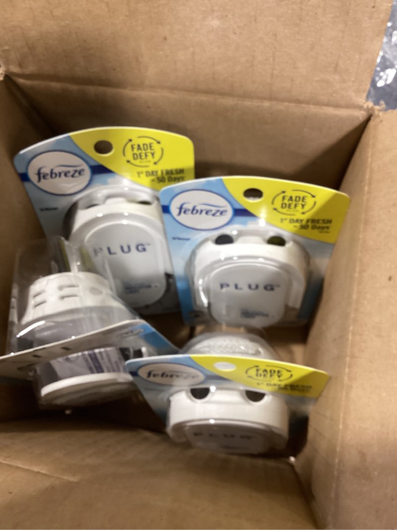 Condition photo showing Good Condition for febreze plug in air freshener fade defy plugs, scented oil warmer- pack of 4 1 count (pack of 4) scented oil
