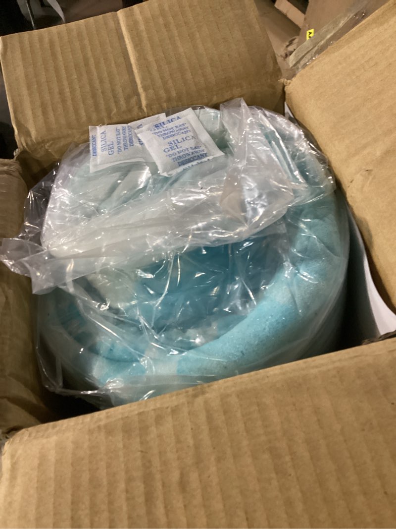 Condition photo showing New/Like New for item similar to photo) grusign queen memory foam mattress topper, 4 inch dual layer gel foam mattress pad with soft pillow top cover, viscose made from bamboo, overfilled, deep pocket 8\"-18\" green queen