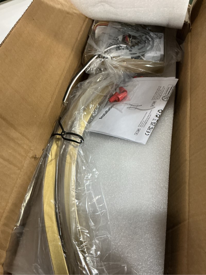 Condition photo showing Good Condition for CANEOE Modern Wall Sconce Set of, 5CCT Dimmable Indoor Led Wall Sconce Lighting Set of 2, 31.5 Inch Wall Light Fixtures, Gold Led Wall Lamps for Living Room Bedroom Bathroom Hallway
