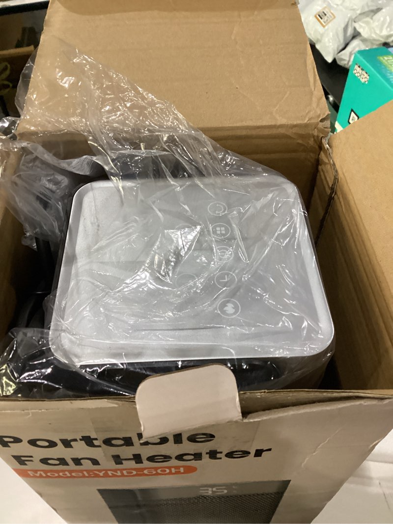 Condition photo showing New/Like New for Space Heaters for Indoor Use, 1500W PTC Ceramic Electric Heater with Thermostat, Room Temperature Display, 70° Oscillation, Remote Control, 12H Timer, Quiet Portable Heater for Office Bedroom