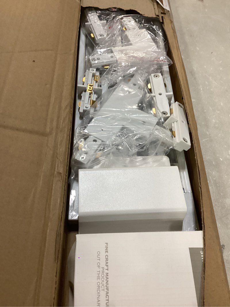 Condition photo showing As Is for H Track Lighting Rails & Accessories Kit with Dimmer Switch, 13FT White Track Rails for H Type LED Track Lighting Fixtures