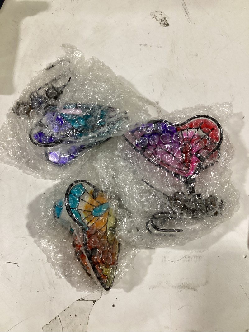 Condition photo showing New/Like New for BESPORTBLE 3Pcs Butterfly Decorations for Plant Pot - Iron and Glass Hanging Butterfly Ornaments, Flower Pots Bonsai Hangers Figurines, Outdoor Garden Pendant Decor Assorted Color