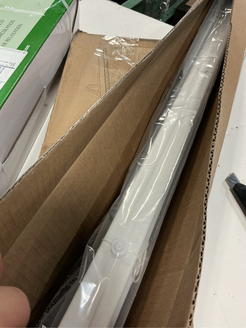 Condition photo showing Good Condition for lazblinds no tools no drill 1" vinyl mini blinds, cordless blinds for windows, light filtering horizontal window blinds & shades, 31" w x 48" h, white cordless-white 31" w x 48" h