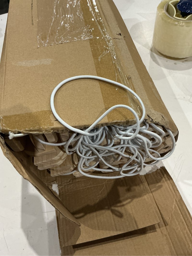 Condition photo showing New/Like New for Stuffed Animal Storage Zoo, Wooden Stuffed Animal Organizer with Elastic Cords for Boys Girls, Space Saving Toy Plushies Storage Holder for Playroom, Bedroom, Living Room (Burlywood, Small) Small BURLYWOOD