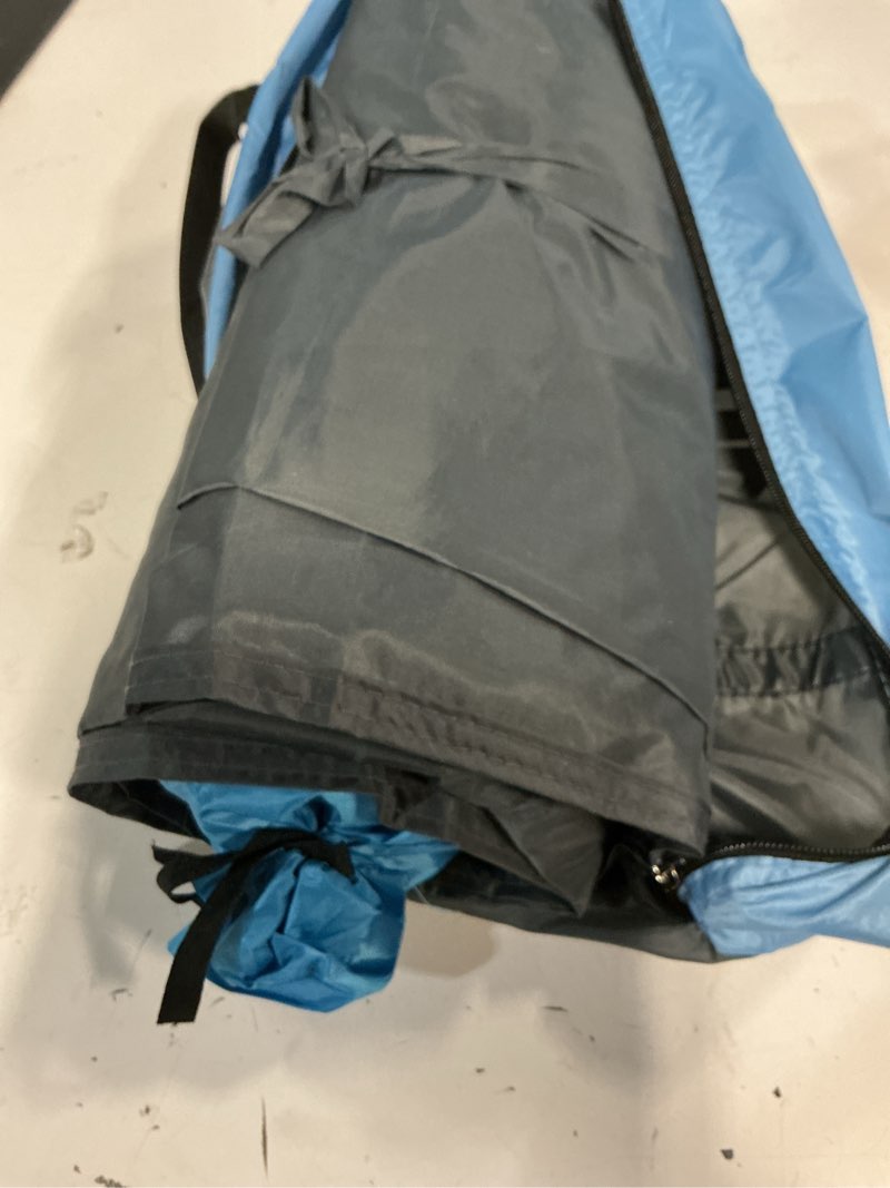 Condition photo showing Good Condition for beach tent - beach shade canopy compact fold (16.9x3.9?), own patent, 360° ventilation, large side storage pocket, uv protection portable sun shelter for beach (blue, 106 * 65 * 61?) 106*65*61? without sail