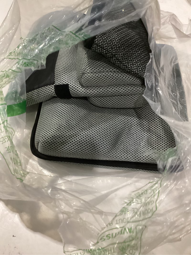 Condition photo showing As Is for baby bath kneeler and elbow rest pad set - kneeler and elbow support with memory foam and bath toys organizer gray
