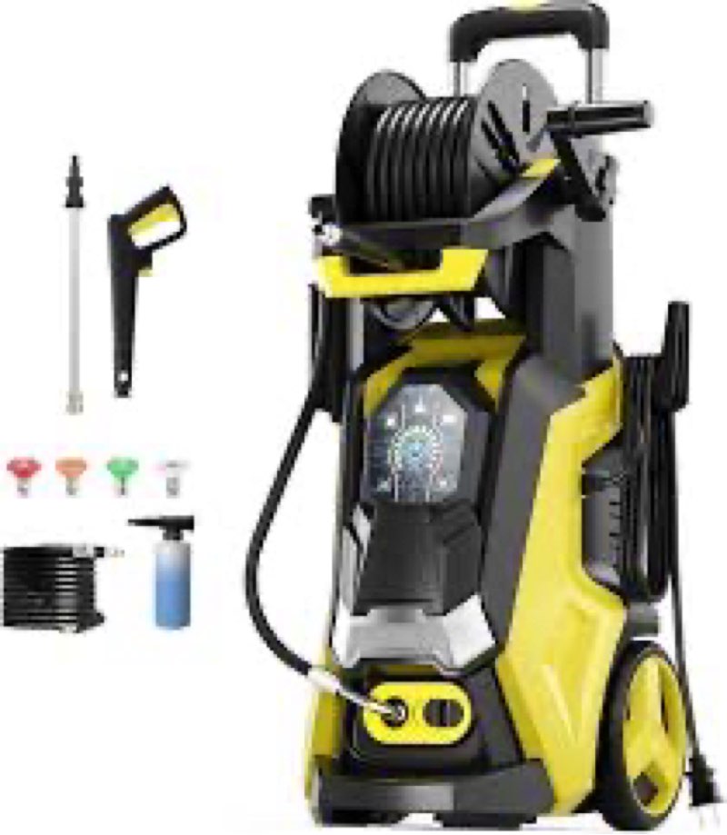 Pressure Washer Power Washers with Touch Screen, 5000PSIIMAX, High Pressure Cleaning Machine with 4 