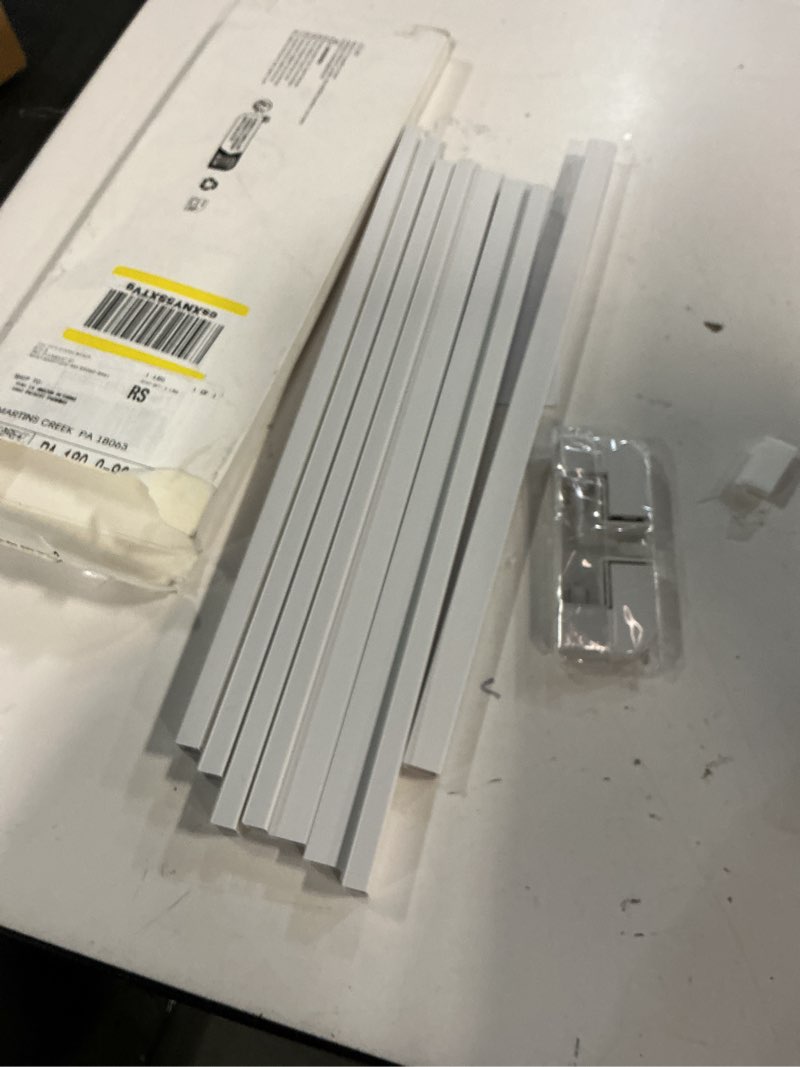 Condition photo showing Good Condition for Yecaye Cord Hider, 113in One-Cord Cable Concealer, Cord Covers for Wires on Wall, Easy Install Cable Management Kit for 2 Small Wires, Cables Raceway Home Office, W0.59in H0.4in, White Small White