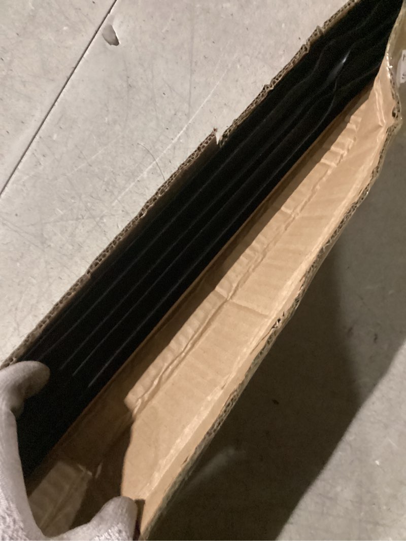 Condition photo showing Good Condition for replacement door bottom with vinyl fins 36" long 1 3/4" wide threshold seal bottom of door weatherstrip kerf weather stripping for 7/8" between barbs(1 pcs,black) 1 black