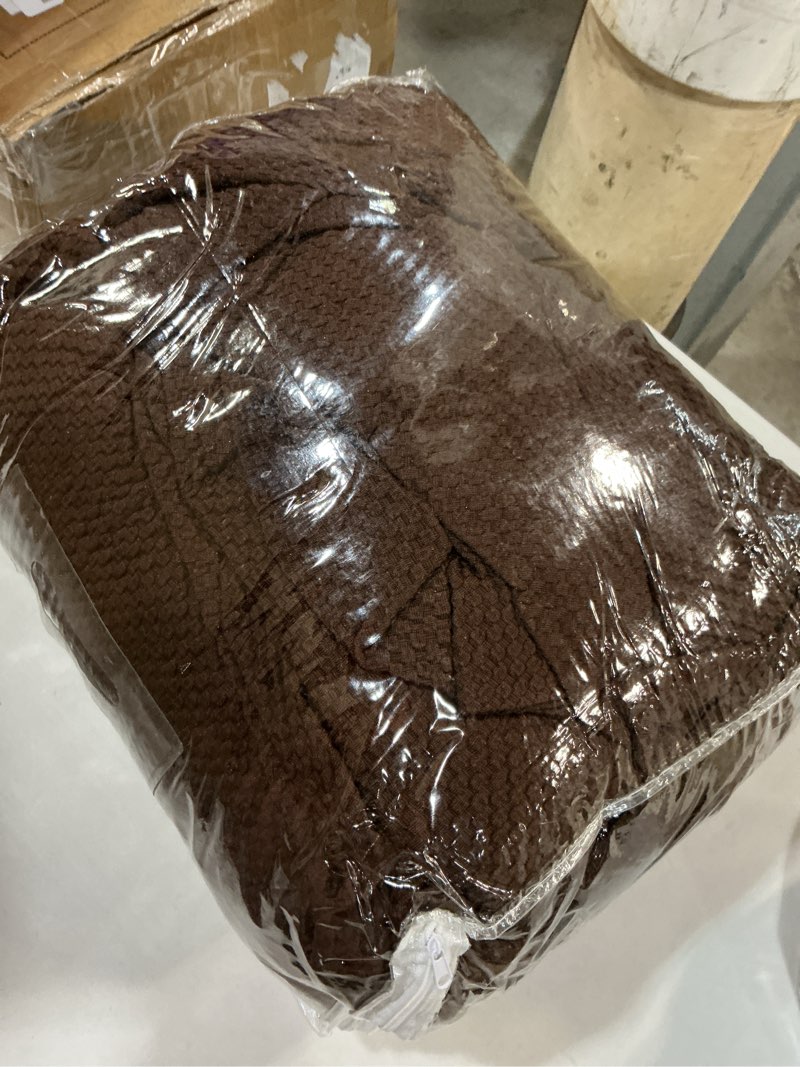 Condition photo showing Good Condition for fancy collection 3pc set slipcover set furniture cover spandex set includes sofa and love-seat and chair covers solid coffee new