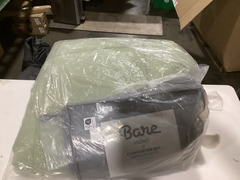 Condition photo showing Good Condition for Similar to Bare Home Comforter Set - King Size - Ultra-Soft - Goose Down Alternative - Premium 1800 Series - All Season Warmth (king, Olive) King 24 - Olive