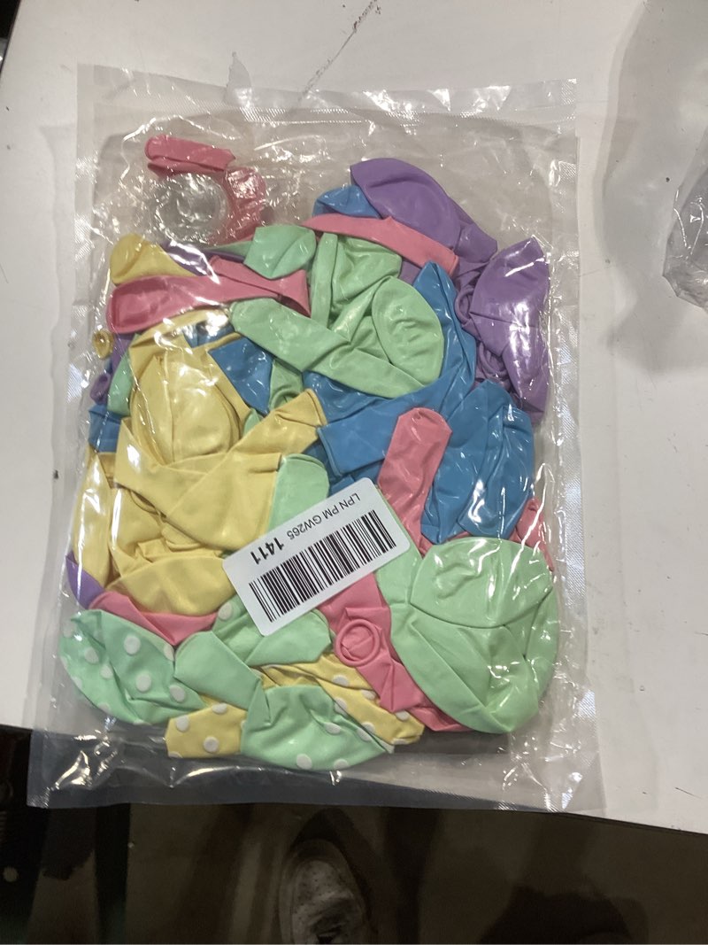Condition photo showing New/Like New for yumiche easter balloon arch spring balloon garland arch ki with pastel balloons,bunny and carrot foil balloons for easter decorations easter01