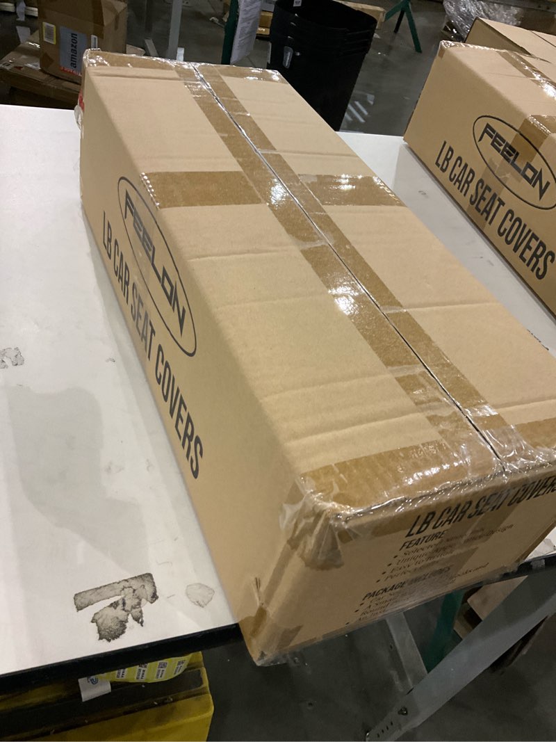 Condition photo showing New/Like New for ASLONG 2 Pieces LB Car Seat Covers Front Bottom Seat Cushion Covers, Waterproof Nappa Leather, Anti-Slip and Wrap Around The Bottom, Universal Auto Interior Fit for Sedans SUV Pick-up Truck, Grey