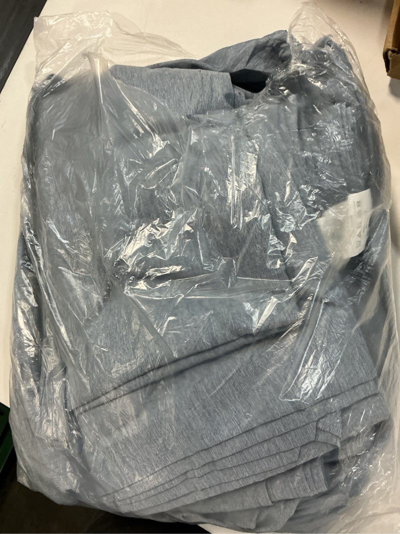 Condition photo showing Good Condition for king 6 piece sheet set - comfy breathable & cooling - soft hotel luxury bedding set with 8-16 inch deep pockets - 1 flat & 1 fitted sheet & 4 pillowcases - wrinkle free & easy care - heathered blue 39 - heathered blue king