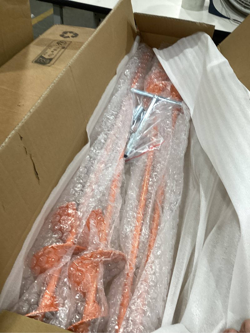 Condition photo showing Good Condition for phopich 18''/30" long ground anchor, heavy duty earth anchors ground anchors screw in kit with t-handle hex wrench for camping tent, swing sets, securing animals, sheds, trampoline orange 4pack-30"
