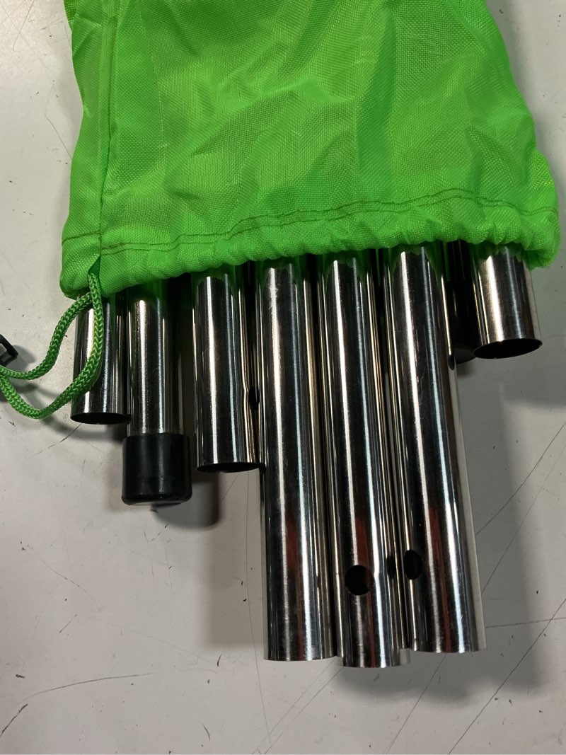 Condition photo showing Good Condition for tarp poles adjustable heavy duty 90 in camping tent poles for tarp portable telescoping tent poles for awnings canopy rain fly shelter set of 2 tarp pole silicone cap