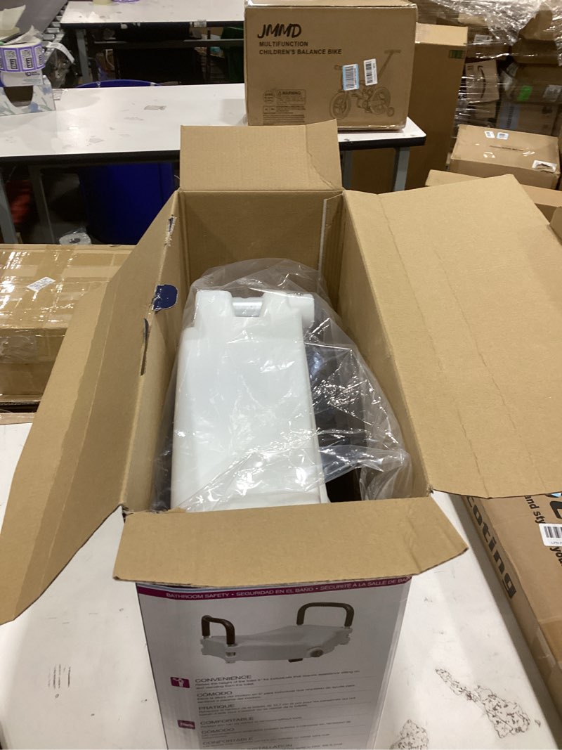 Condition photo showing Good Condition for bath safetyraised toilet seat product description: elev.toilet seat w/ remarms,rtl,1 ea