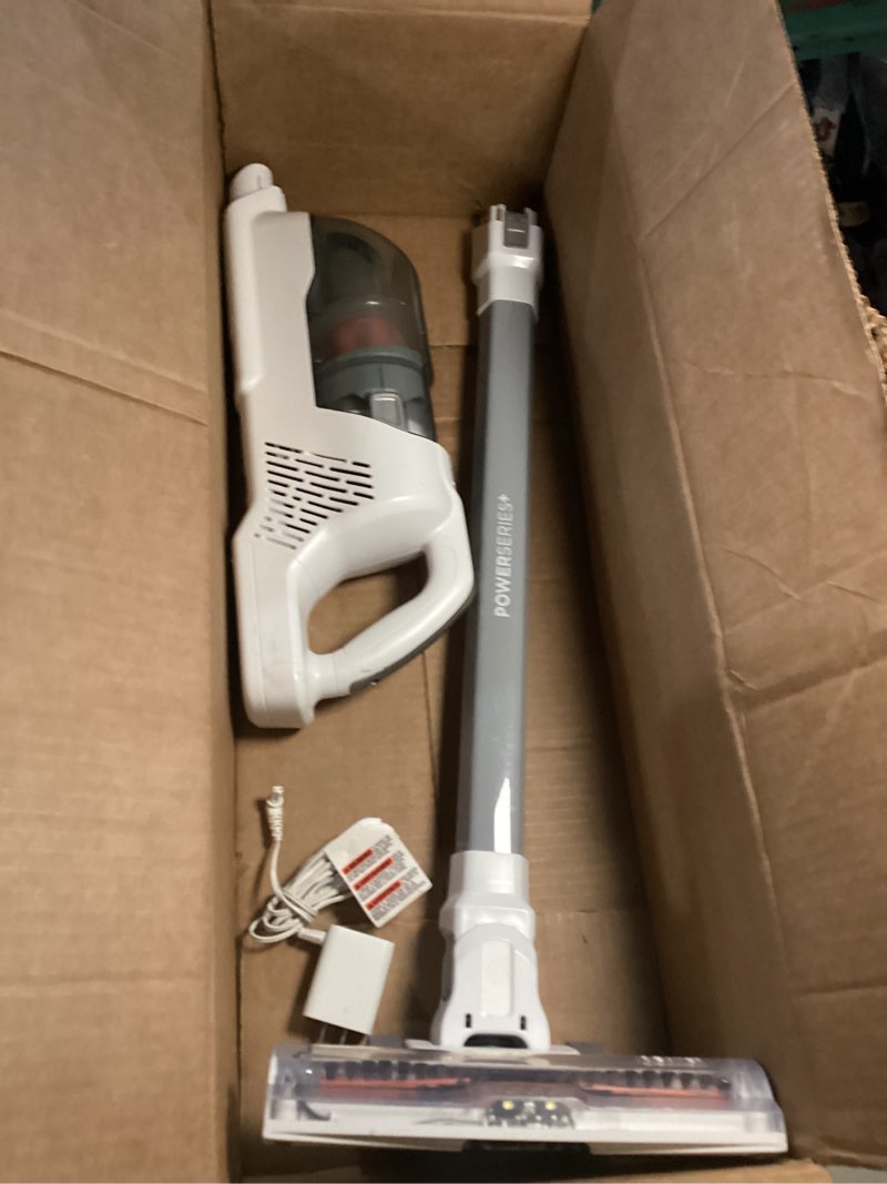 Condition photo showing Good Condition for BLACK+DECKER POWERSERIES+ 20V MAX Cordless Stick Vacuum Cleaner with LED Floor Lights, Bagless, Lightweight, Cordless Vacuum Cleaners for Home, Up to 44 Minutes, Powerful Suction, Gray (BHFEA520J) 20V Vacuum