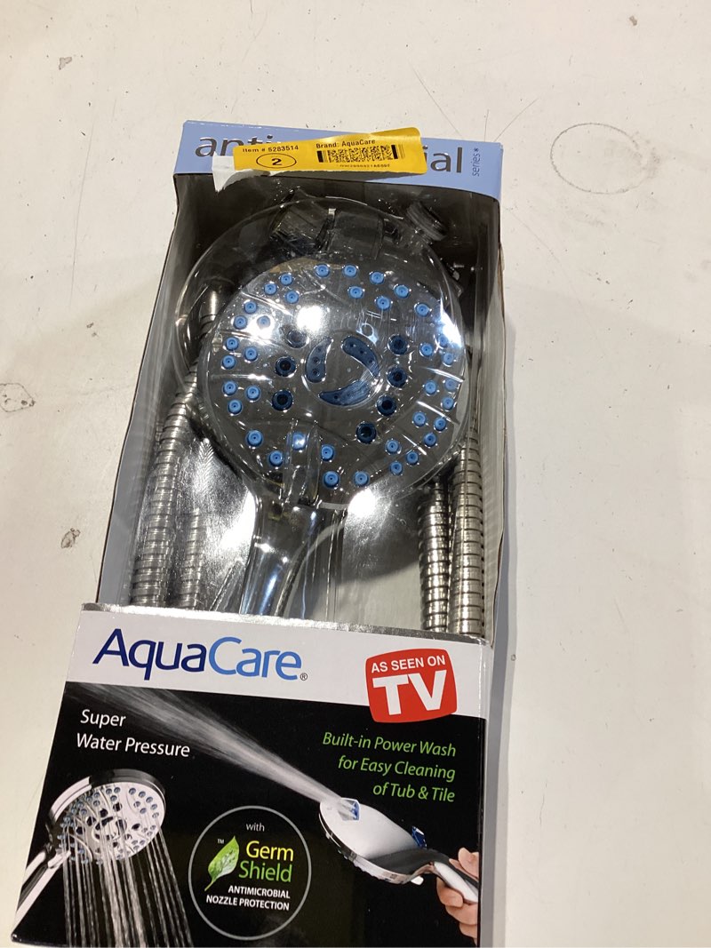 aquacare 8.0 -spray chrome 4.2-in round handheld shower head 2.5 gpm