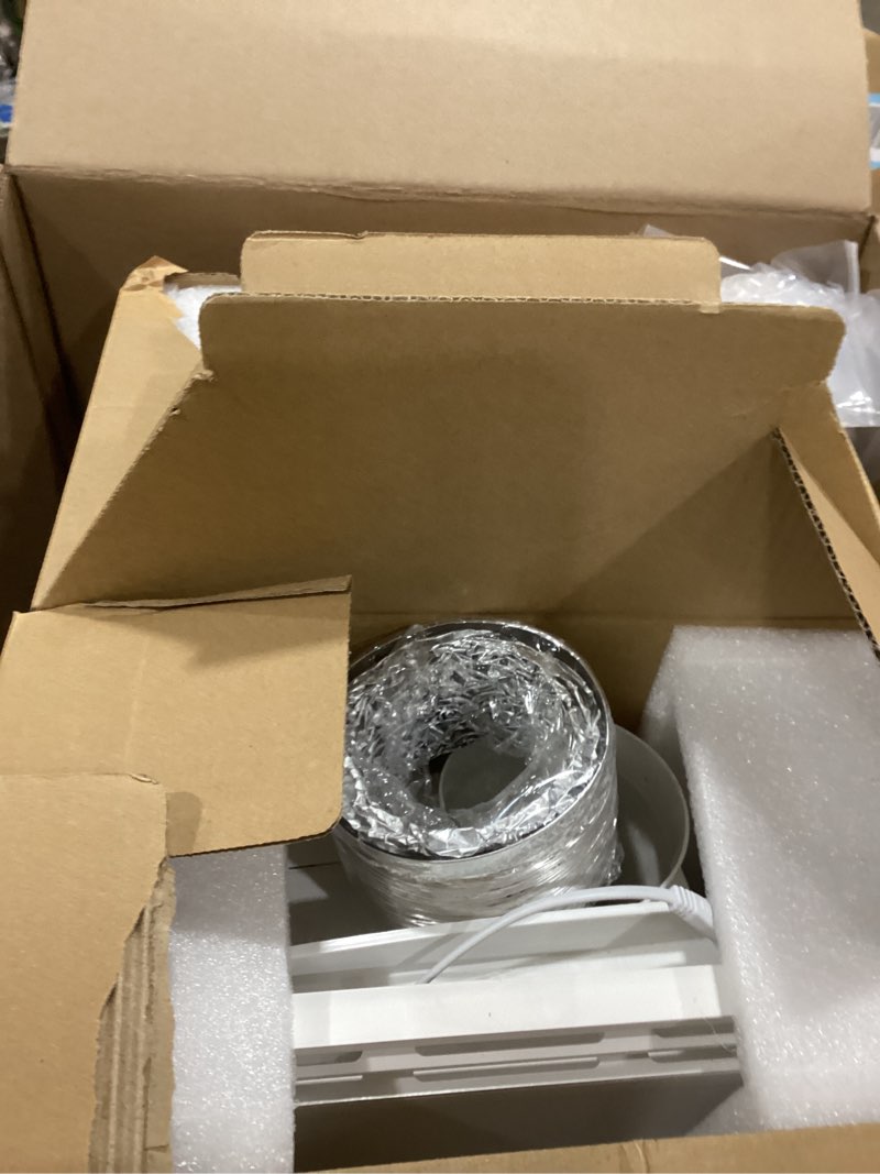 Condition photo showing Good Condition for Nuanchu 2 Pack 12.2" Bathroom Exhaust Fan with Light, 110 CFM Quiet 1.0 Sone, Mounting Opening 11.81 x 11.81 Inch Shower Ceiling Mount Vent Fan Lights Combo for Home Office