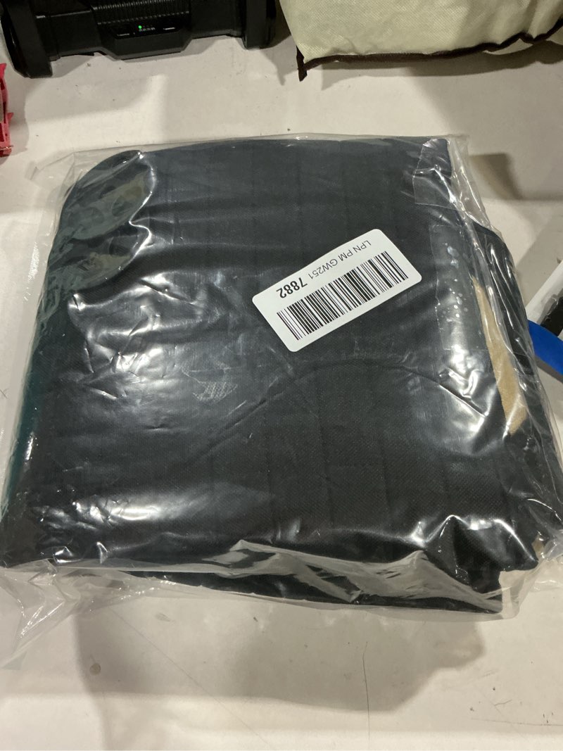 Condition photo showing Good Condition for linen car seat cover, anti-slip bottom bench protector rear seat pad with storage pockets, comfy breathable long rear seat cushion pad for most vehicles, car accessories (rear black)