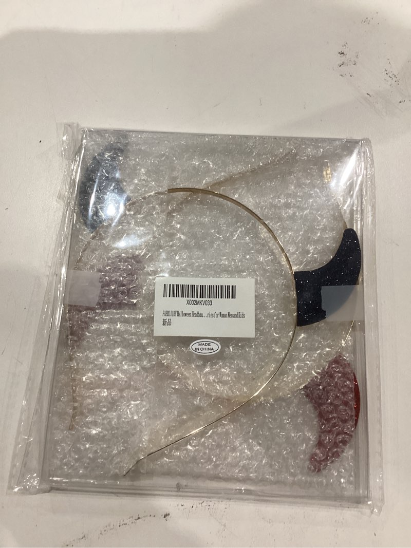 Condition photo showing New/Like New for FAERLIIRY Halloween Headband Glitter Devil Horn Headband Devi Demon Cosplay Hair Hoop Accessories For Themed Party