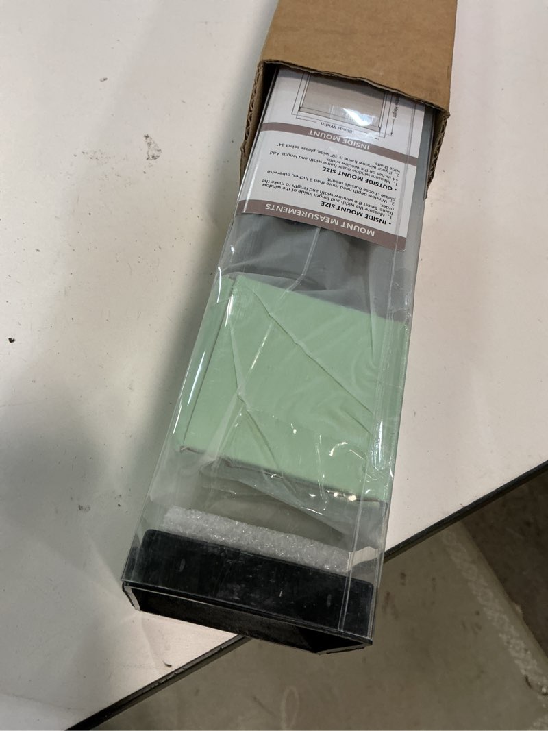 Condition photo showing New/Like New for Cordless Blackout Roller Shades Blinds for Windows Free-Stop,Pull Down Room Darkening with Valance,Thermal Insulated Woven Fabric Window Door Blinds for Home,Office,Grey 36.5" W x 72" H 36.5"W x 72"H Grey