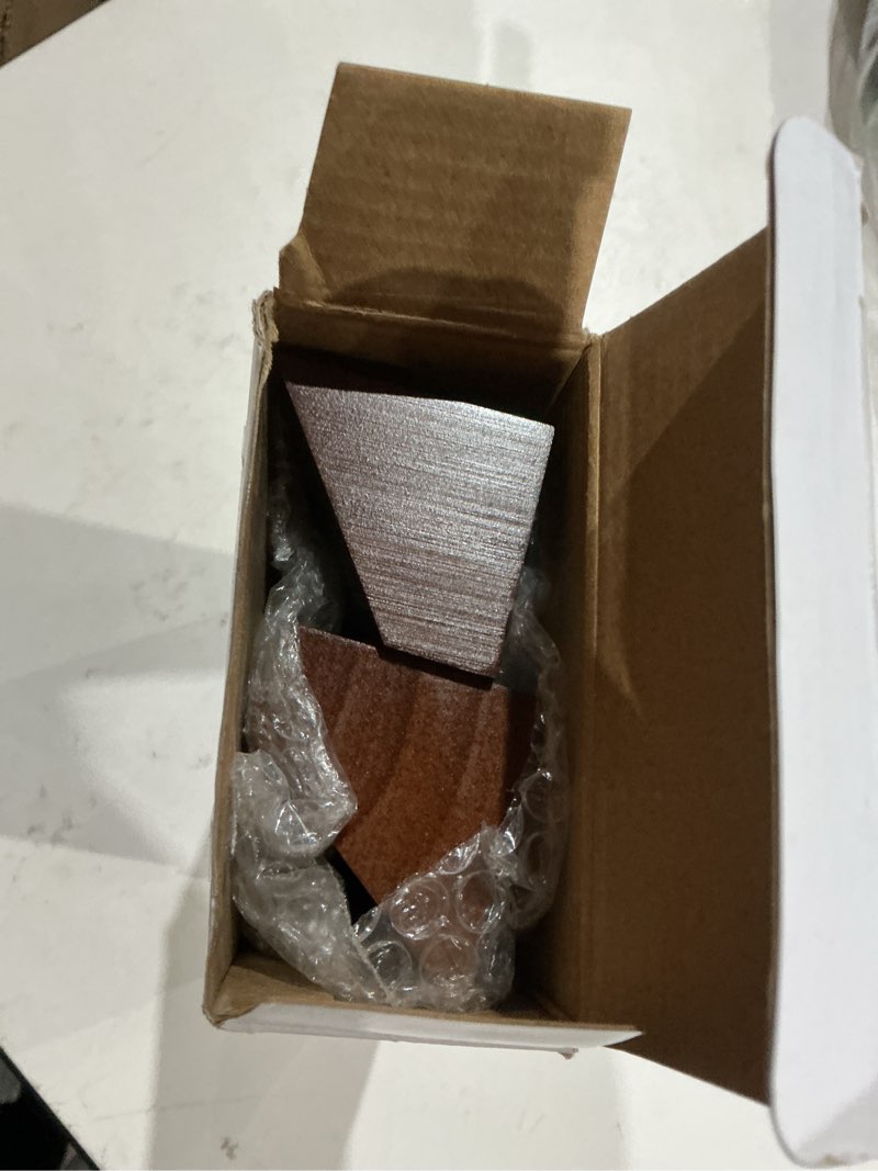 Condition photo showing Good Condition for eersida 2 pcs blank business wood name plate for desk name plate walnut diy personalized wooden name plaque for desk nameplate for office classroom gift 8 x 2 x 2 inch (card slot)