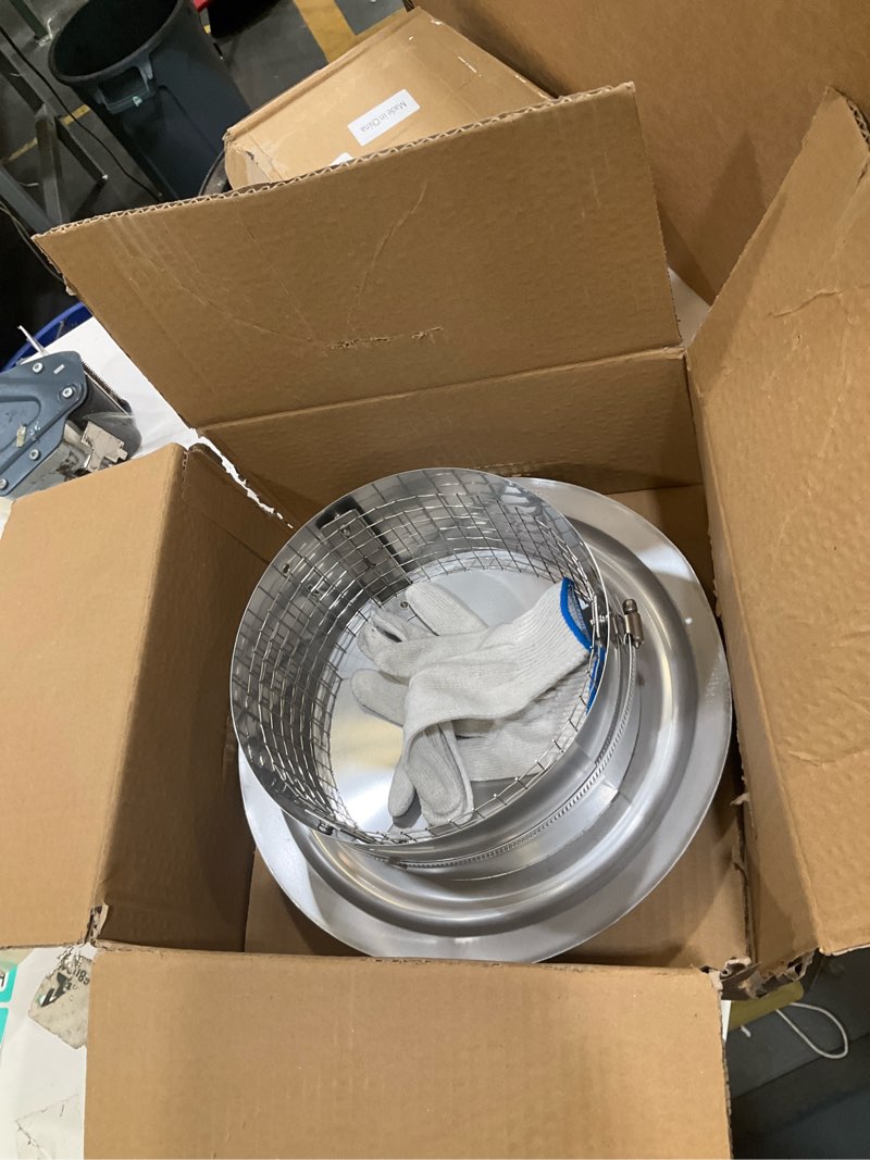 Condition photo showing Good Condition for 8 inch round chimney cap,adjustable roof cap for vents,chimney cap with screen in stainless steel,round rain cap for all-round chimney protection,round roof rain chimney cover,8 inch round chimney cap