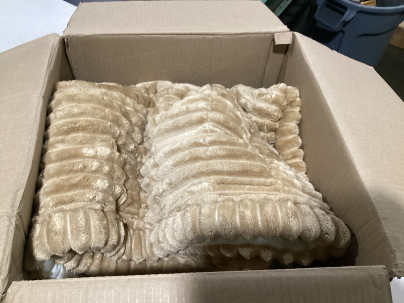 Condition photo showing Good Condition for hyha couch covers for dogs washable, non slip plush dog sofa protectors, fuzzy pet couch covers for 3 cushion sofa pet friendly (camel, 27.6" x 88") camel 27.6"x88"