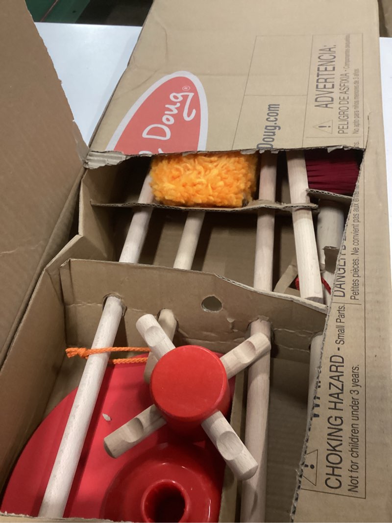 Condition photo showing As Is for Melissa & Doug Dust Sweep Mop 6-Piece Pretend Play Set, Toddler Toy Cleaning, Pretend Play Home Cleaning, Kids Broom and Mop Set for Ages 3+ Dust! Sweep! Mop!