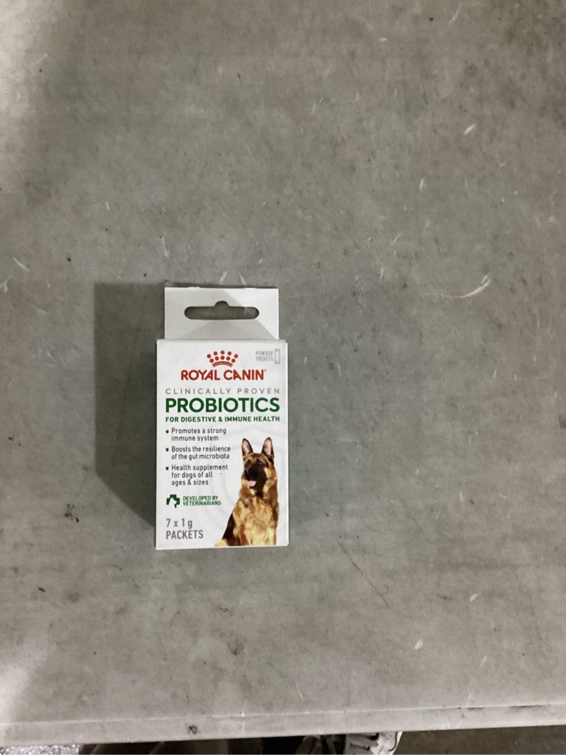 Condition photo showing Good Condition for (2 pack) Royal Canin Probiotics for Dogs Digestive and Immune Health Powder Supplement for Dogs of All Ages, 7 Count