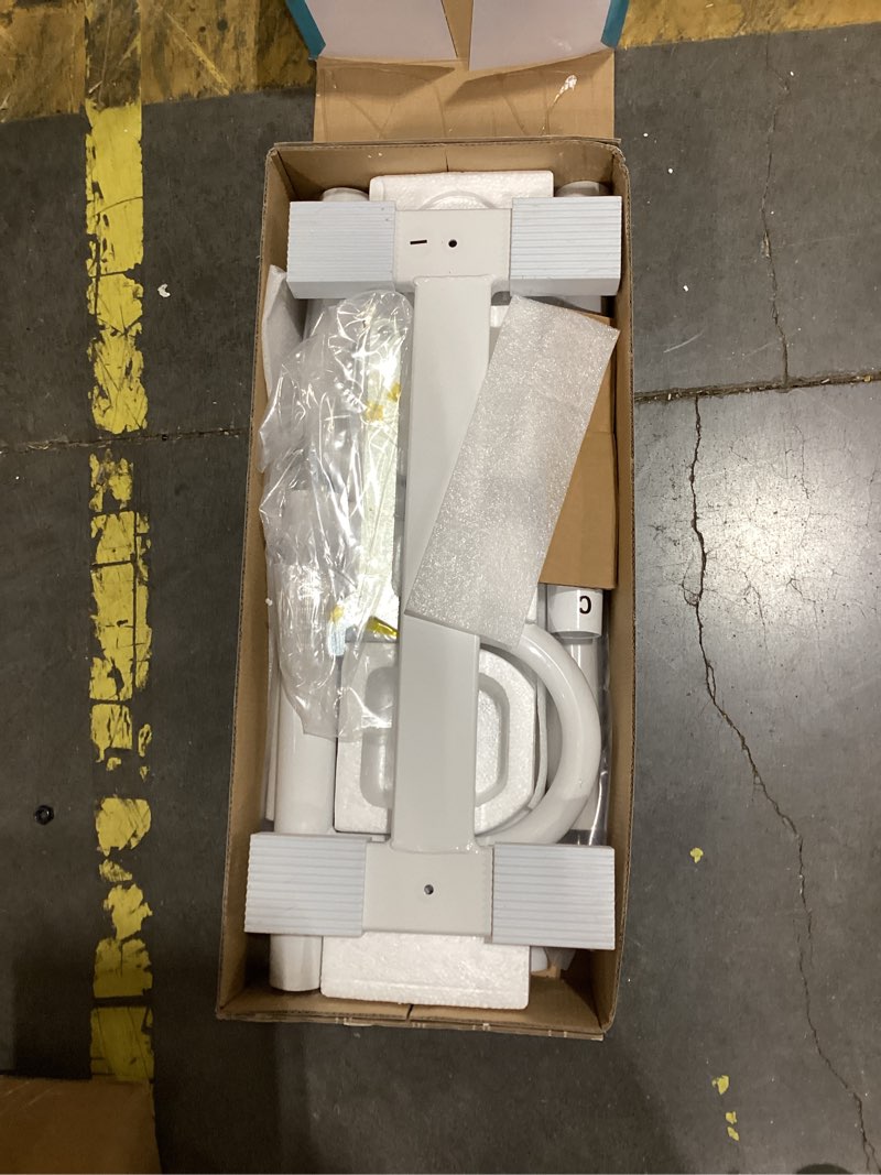 Condition photo showing Good Condition for stander double handle non-rotating floor to ceiling grab bar, no-drill tension mounted transfer pole for seniors, bath safety & bedside assist rail for home standing support & fall prevention, white white double handle