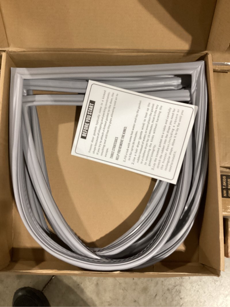 Condition photo showing Good Condition for 2 pack-w10830162 refrigerator door gasket replacement for whirlpool, kenmore, kitchen-aid refrigerator door seal, 39.7"x16.9" fridge door gasket seal fit model wrf535smbm00, kbfs20evms13, ix6hhexdsm00
