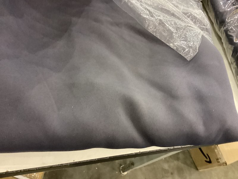 EXCLUSIVE HOME Sateen Twill Woven Room Darkening Blackout Wide Patio Grommet Top Single Curtain Pane