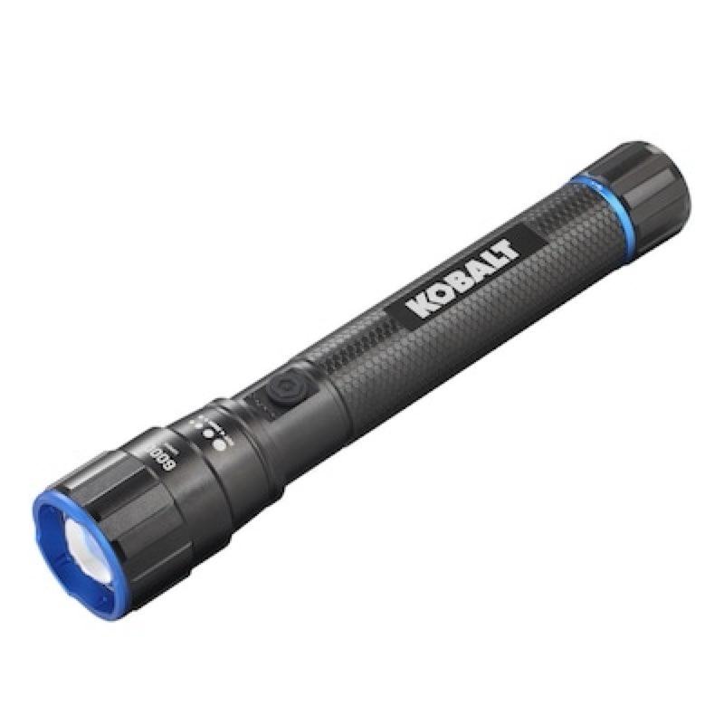 kobalt 6000-lumen 5 -adjustable mode led rechargeable flashlight