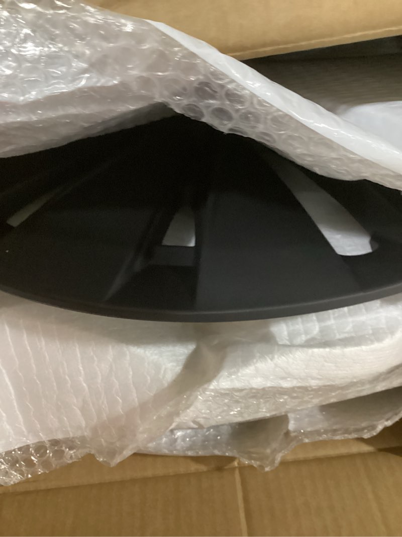 Condition photo showing Good Condition for FORAUTOMOD Fit Tesla Model Y Wheel Covers 19 Inch Hubcaps, 4 Pcs Gemini Dark Wheel Cover Hub caps Replacement Accessories Compatible with Model Y 2024 2023 2022 2021 - Matte Black (Asymmetry) Matte Black-Firecracker(Asymmetry) 19inch-Model Y 2021+