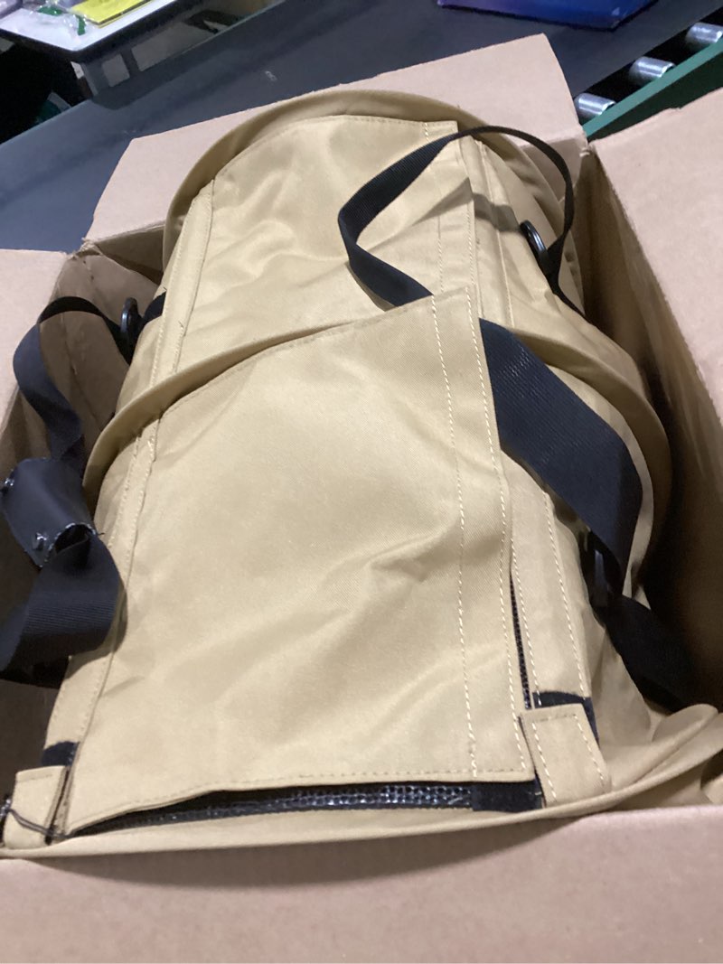 Condition photo showing Good Condition for SturdiBag Small Pet Travel Carrier: Flexible Height for Cat and Dog Soft Sided with Safety Clips and Seatbelt Straps | EARTHY TAN, 18" x 10" x 10" (PN: SB1-PRO-ET) 18.0"L x 10.0"W x 10.0"H Earthy Tan